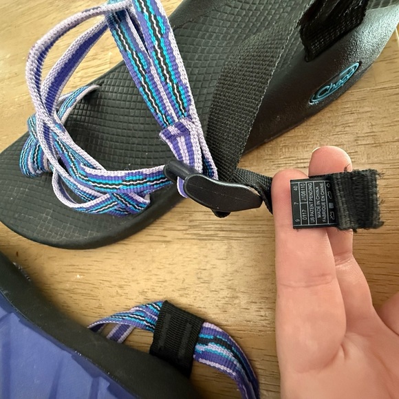 Chaco Women’s ZX2 Classic Sport Sandal - Purple/Blue/Black - Size 9 - Picture 5 of 5